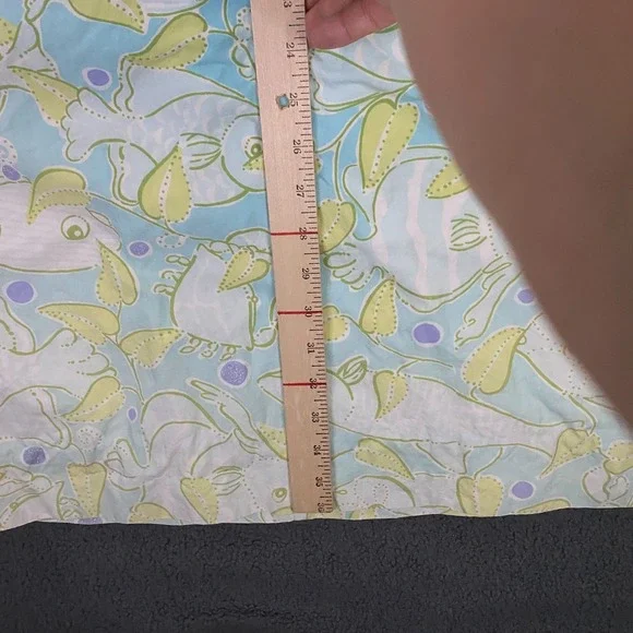 Vintage Lilly Pulitzer Dress size 14 Fish Print Tropical Summer Sleeveless Blue - Picture 13 of 15